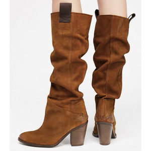 Free People Montgomery Slouch Suede Boots 39